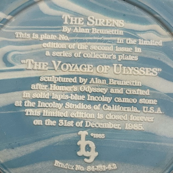 The Sirens by Alan Brunettin Plate - Picture 3 of 3